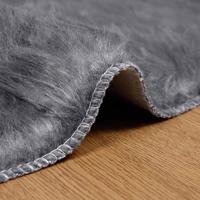 Nep Schapenvacht Tapijt Tafalla Antraciet Ø 100 cm Polyester - thumbnail