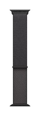 Apple Watch Band - Geweven sportbandje - 46 mm - Donkergrijs - Extra large