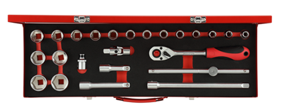 Gedore RED R69004024 3300006 Dopsleutelinzetset 24-delig - thumbnail