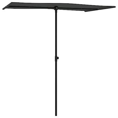 VidaXL Parasol met aluminium paal 180x110 cm antracietkleurig VidaXL Parasol met aluminium paal 180x110 cm antracietkleurig