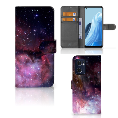 Book Case voor OPPO Find X5 Lite | Reno 7 5G Galaxy Book Case voor OPPO Find X5 Lite | Reno 7 5G Galaxy