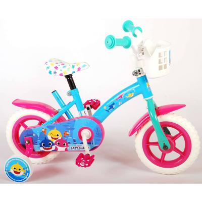 Volare Ocean kinderfiets - unisex - 10 inch - roze blauw - doortrapper