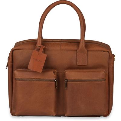 Laptoptas Burkely Leren Laptoptas 15 inch Fundamentals Vintage Alex Worker Cognac