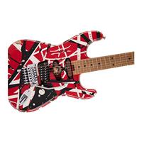 EVH Striped Series Frankie Red / White / Black elektrische gitaar - thumbnail