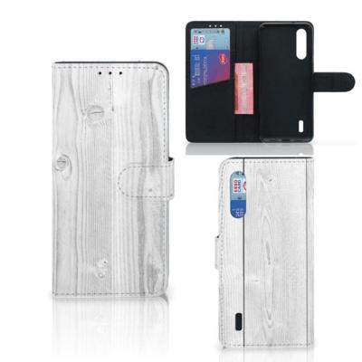 Xiaomi Mi 9 Lite | Book Style Case | White Wood Xiaomi Mi 9 Lite | Book Style Case | White Wood