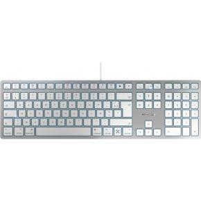 CHERRY KC 6000C FOR MAC toetsenbord Universeel USB AZERTY Frans Zilver