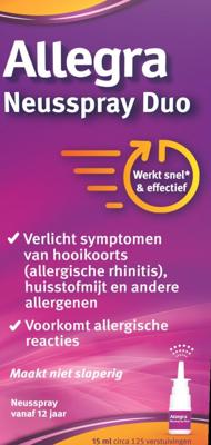 Allegra Neusspray duo 15 Milliliter