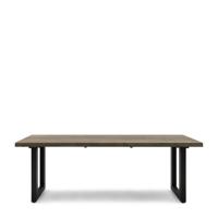 Rivièra Maison Tuintafel 'Bondi Beach' 220 x 100, kleur Hout / Zwart - thumbnail