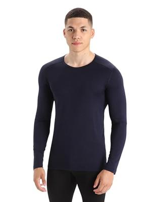 Icebreaker Merino 200 Oasis LS Crewe Thermoshirt Heren Midnight Navy XL