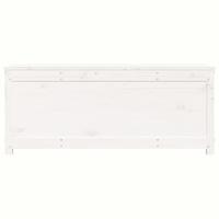 Opbergbox wit 110x50x45,5 cm massief grenenhout - thumbnail