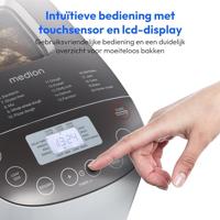 Broodmachine - MEDION - 50076798 - 950 W - 19 programma's - Hublot - Wit - thumbnail