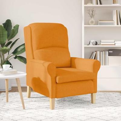 Fauteuil Donkergeel 76 x 94 x 102 cm Stof