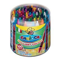 Waskrijt carioca maxi pot 100 stuks assorti - thumbnail
