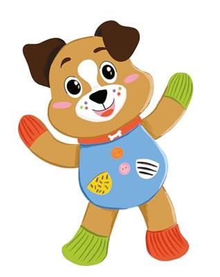 Clementoni baby mijn eerste dierenknuffel - hond