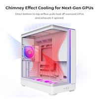 Montech king 45 pro midi tower behuizing (wit | 2x usb-a | 1x usb-c | rgb | window) - thumbnail