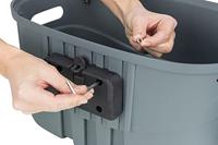 Trixie Stuur-Fietsmand kunststof grijs tot 5 kilo - thumbnail