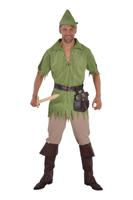 Robin Hood kostuum man 5-delig groen - thumbnail