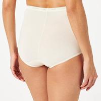 Dames Basic Maxi slip - Taille dames ondergoed katoen - Dames onderbroek - 38 - Huidkleur | Dames slip - Onderbroek - Ondergoed - 38 - Onderbroek - - thumbnail