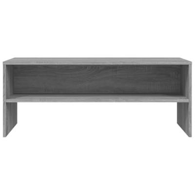 Tv-meubel 100x40x40 cm bewerkt hout grijs sonoma eikenkleurig - thumbnail