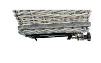 TRIXIE FIETSMAND BAGAGEDRAGER MET ROOSTER GRIJS 55X35X49 CM - thumbnail