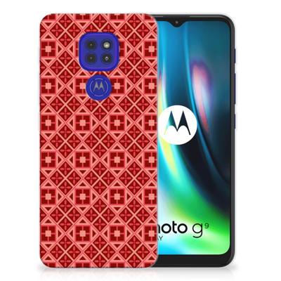 Motorola Moto G9 Play | E7 Plus | TPU bumper | Batik Rood