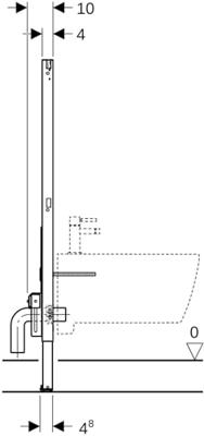 Geberit Duofix bidet element (2025) 112cm