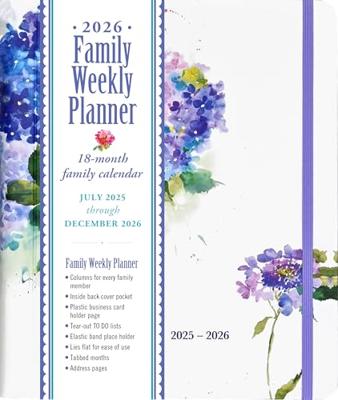 Family Weekly planner Hydrangeas (18-mnds) 2026