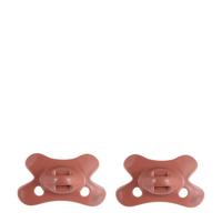 Difrax fopspeen Natural 0-6 mnd (2 stuks) - Brick - thumbnail