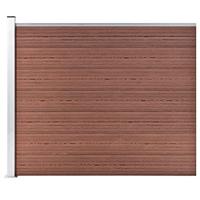 VidaXL Schuttingpaneel 175x146 cm hkc bruin - thumbnail