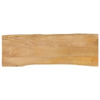 Tafelblad met natuurlijke rand 120x40x2,5 cm massief mangohout - thumbnail
