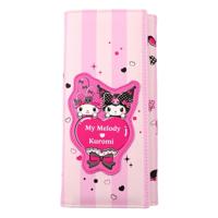 Sanrio Pink Black Party Series Coin Purse Kuromi & My Melody - thumbnail