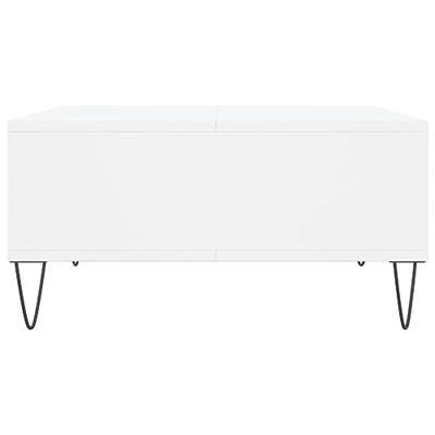 Salontafel 60x60x30 cm bewerkt hout wit Salontafel 60x60x30 cm bewerkt hout wit