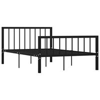Bedframe metaal zwart 120x200 cm - thumbnail