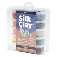 Creativ Company Silk clay, pastelkleuren, 10dlg. - thumbnail