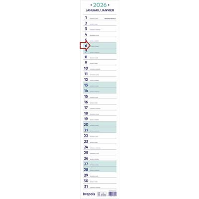 Brepols maand lintkalender, 2026