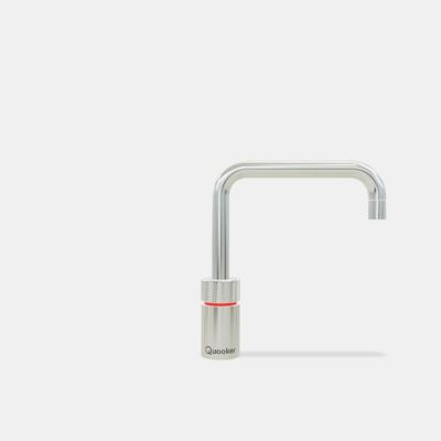 Quooker Nordic Square Kokendwaterkraan (Single Tap) - Kindveilige Dubbeldruk - Chroom