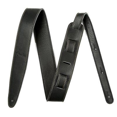 Fender Artisan Crafted Leather Strap 2 inch gitaarband zwart