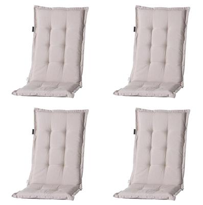 Tuinkussen hoge rug panama linnen (4 stuks) Madison - Madison