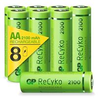GP AA oplaadbare batterijen NiMH 2100 mAh ReCyko 1.2 V (8 stuks) - thumbnail