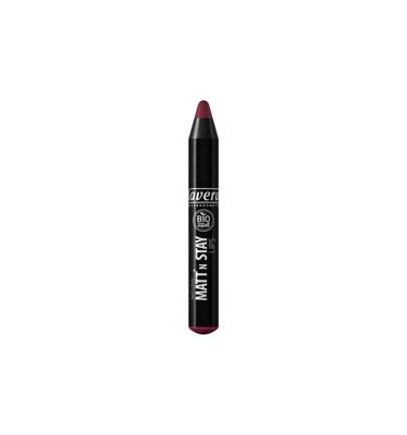 Lavera Natural matt'n stay lips lipstick plum 04 bio (1 st) Lavera Natural matt'n stay lips lipstick plum 04 bio (1 st)