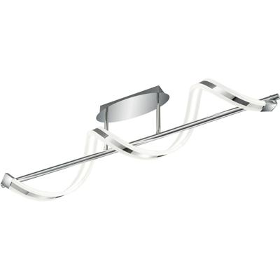 LED Plafondlamp 20W Warm Wit 3000K - Dimbaar - Mat Chroom - Aluminium