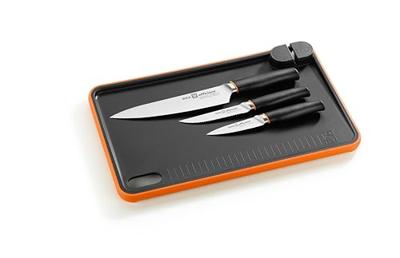 Messen Set BRA A198021 Zwart Roestvrij staal