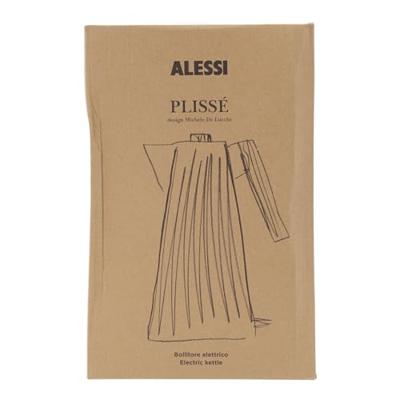 Alessi Plissé Waterkoker 1,7 l zwart