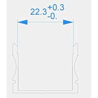Deko Light 970201 AU-02-20 U-profiel Aluminium (b x h x d) 21.70 x 20 x 2000 mm 2 m - thumbnail