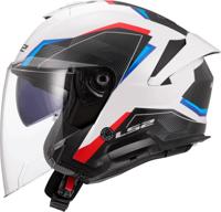 LS2 jethelm "of618 verso ii air" helmets of618 verso i air white/blue/red gr. l - thumbnail