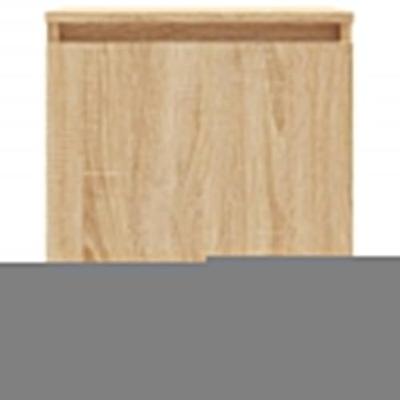 Nachtkastjes 2 st 40x30x50 cm bewerkt hout sonoma eikenkleurig