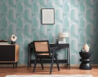 Architects Paper AP Arcade - Turquoise - Retro - 391703 - thumbnail