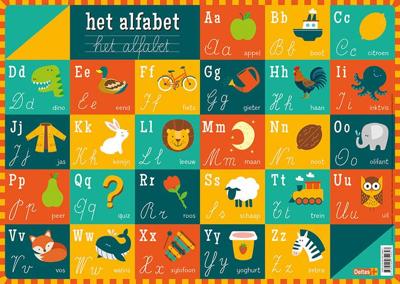 Deltas Educatieve onderlegger - het alfabet Deltas Educatieve onderlegger - het alfabet