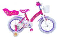 Disney Minnie Mouse Bow-Tique kinderfiets 14 inch Roze / Paars - thumbnail