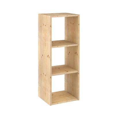 Planken Astigarraga Dinamic 3 Natuurlijk Hout 107 x 36,2 x 34 cm Kubussen Modulair - thumbnail